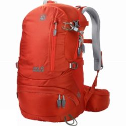 Jack Wolfskin Womens ACS Hike 22 Rucksack Lobster Red